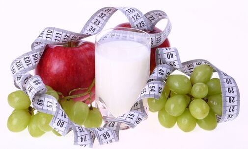 Kéfir et fruits pour perdre du poids